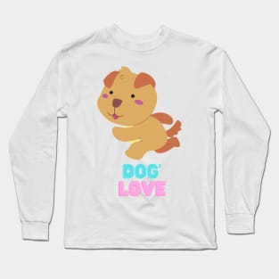 Love dogs my family Long Sleeve T-Shirt